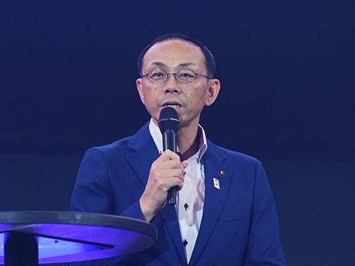 楽天グループのイベントに登壇した都城市の池田宣永市長